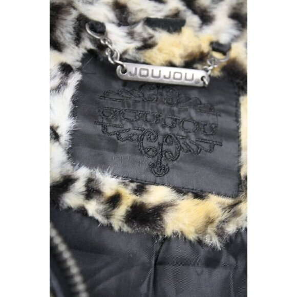 Joujou Leopard Print Faux Fur Jacket M - Picture 3 of 7